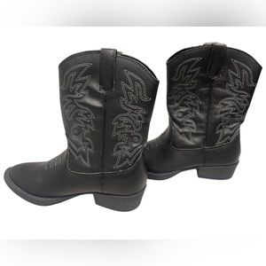Deer Stag Ranch Black Boots - Boys Or Girls Youth Size 3 BRAND NEW